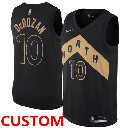 Men & Youth Customized Toronto Raptors Black Nike Swingman City Edition Jersey